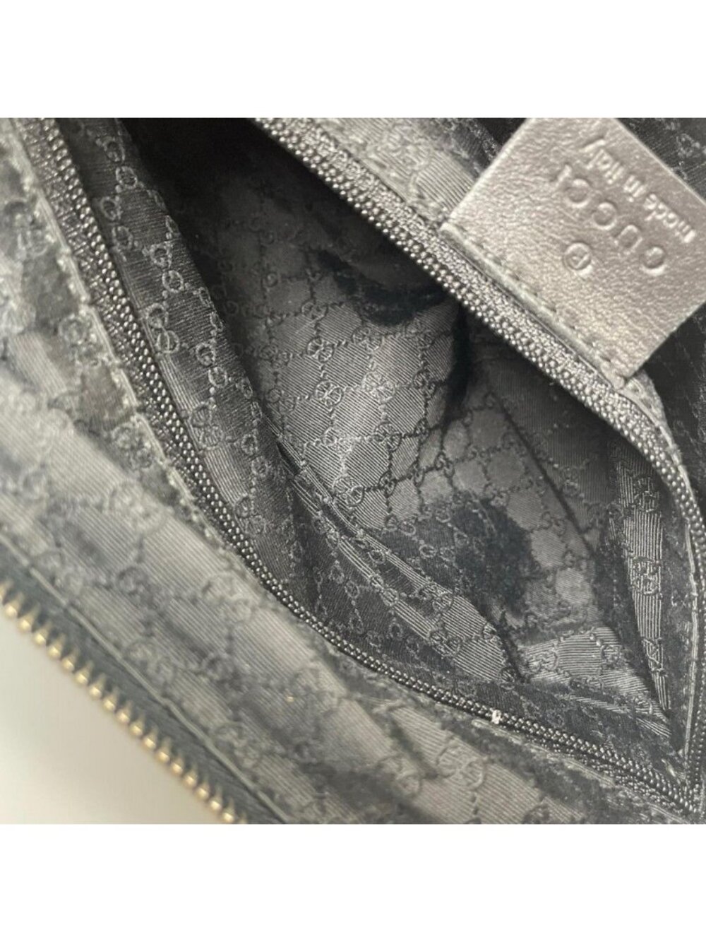 Gucci Handbag 001 Leather Black Silver - Picture 9 of 15